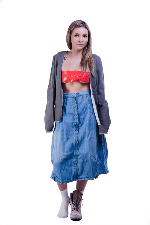 Denim Comfy Skirt